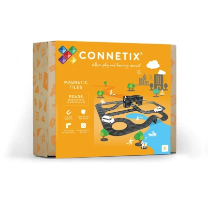 Klocki magnetyczne drogi Creative Roads Pack 48 el. / Connetix