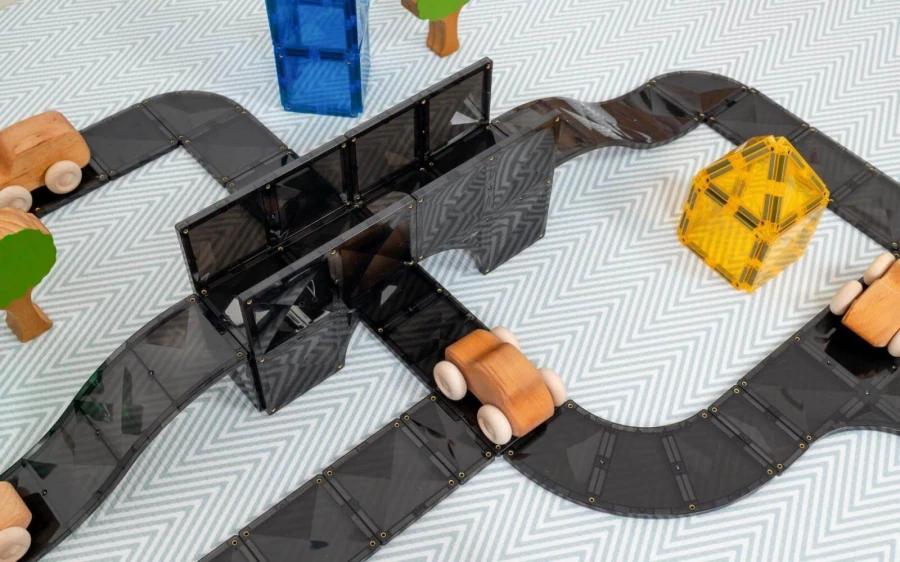 Klocki magnetyczne drogi Creative Roads Pack 48 el. / Connetix