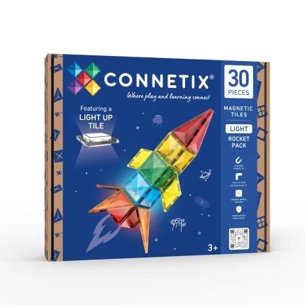 Klocki magnetyczne rakieta Light Rocket Pack 30 el. / Connetix