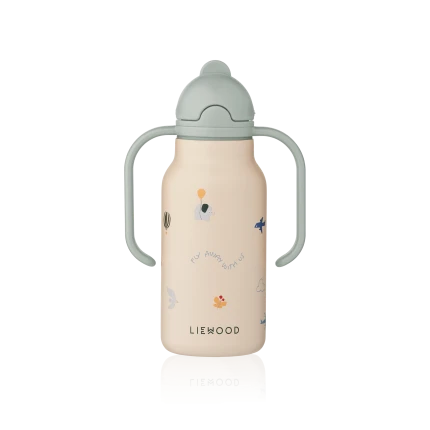 Butelka ze stali nierdzewnej Kimmie, 250ml - Flying, Sandy / Liewood