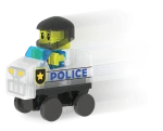 USZKODZONE OPAKOWANIE: Klocki magnetyczne Patrol Policji 20 el. / Magna-Tiles