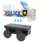 USZKODZONE OPAKOWANIE: Klocki magnetyczne Patrol Policji 20 el. / Magna-Tiles