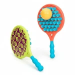 USZKODZONE OPAKOWANIE: Paddle Popper - dwustronne rakietki z piłeczką, koralowe / B.Toys