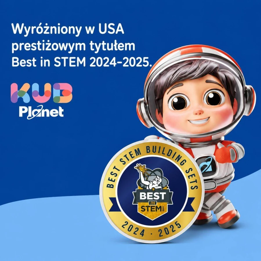 Magnetyczne klocki konstrukcyjne 3D - Interstellar Navy, 90 elementów / KUB Planet