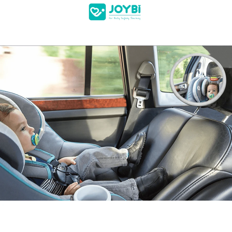 Lusterko do obserwacji dziecka w podróży 360° LED okrągłe / JOYBI