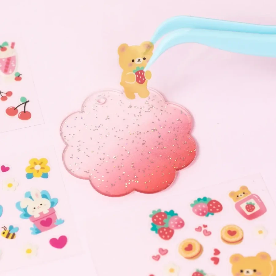 Zestaw kreatywny - zawieszka DIY Naklejki Kawaii / Tiger Tribe