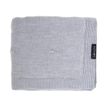 Kocyk popcorn z 100% wełny merino 80×100 cm - szary / Lullalove