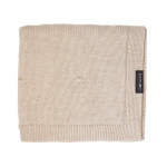 Kocyk popcorn z 100% wełny merino 80×100 cm - beż / Lullalove