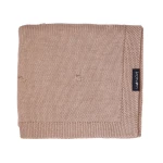 Kocyk popcorn z 100% wełny merino 80×100 cm - karmel / Lullalove