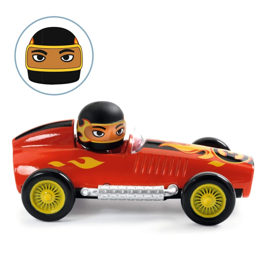Autko CRAZY MOTORS - RED SUPER SPEED / Djeco