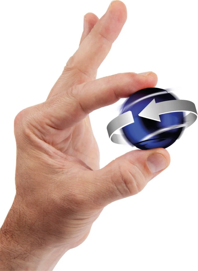 Fidget Spinner, Spin Ball - Niebieski / Bopster
