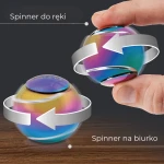 Fidget Spinner, Spin Ball - Niebieski / Bopster