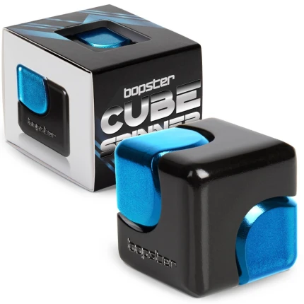 Fidget Cube Spinner - Czarny, Niebieski / Bopster
