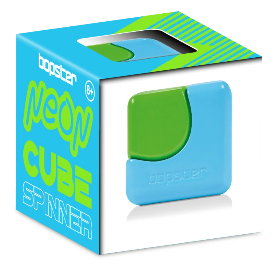 Fidget Cube Spinner NEON, różne kolory / Bopster