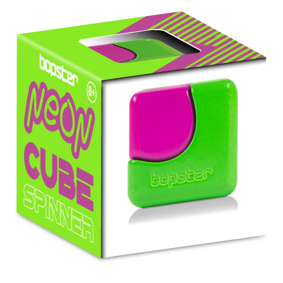 Fidget Cube Spinner NEON, różne kolory / Bopster
