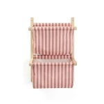 Półka ścienna materiałowa w paski - stripe clay pink / Kid's Concept