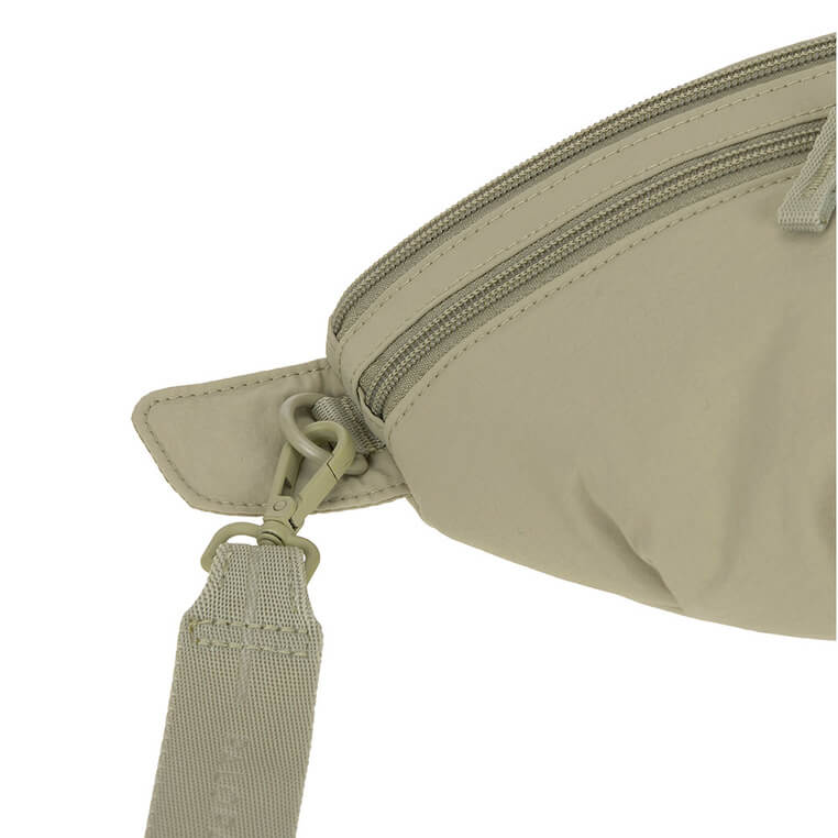 Torebka nerka na smakołyki dla psa Emma crinkled nylon - pale olive / Palopa