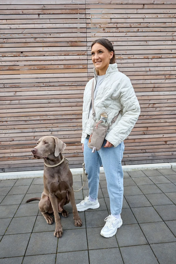 Torebka saszetka na butelkę i smakołyki 2w1 Boudi - taupe / Palopa