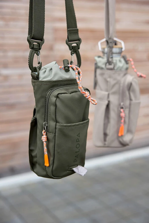 Torebka saszetka na butelkę i smakołyki 2w1 Boudi - dark olive / Palopa