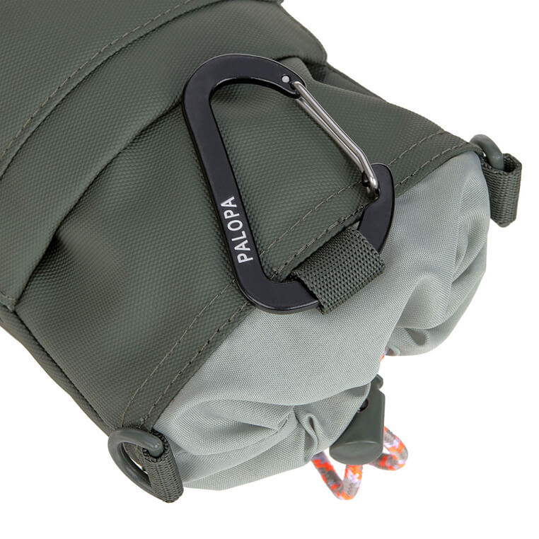 Torebka saszetka na butelkę i smakołyki 2w1 Boudi - dark olive / Palopa