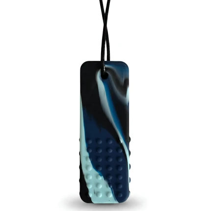 Gryzak terapeutyczny, antystresowy naszyjnik FIRM - BLOCK PENDANT MARINE / Jellystone