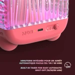 Lampka projekcyjna i głośnik Wavy Light MOB - koralowa / MOB