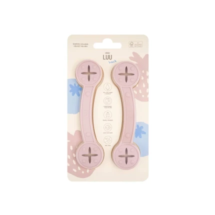 Uchwyty do śliniaka z chusteczki - Velvet Blush / LUU Kids