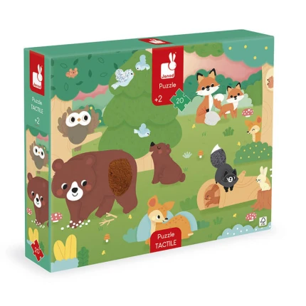 Puzzle sensoryczne Las 20 el. 2+ / Janod