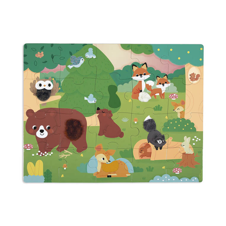 Puzzle sensoryczne Las 20 el. 2+ / Janod