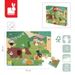 Puzzle sensoryczne Las 20 el. 2+ / Janod
