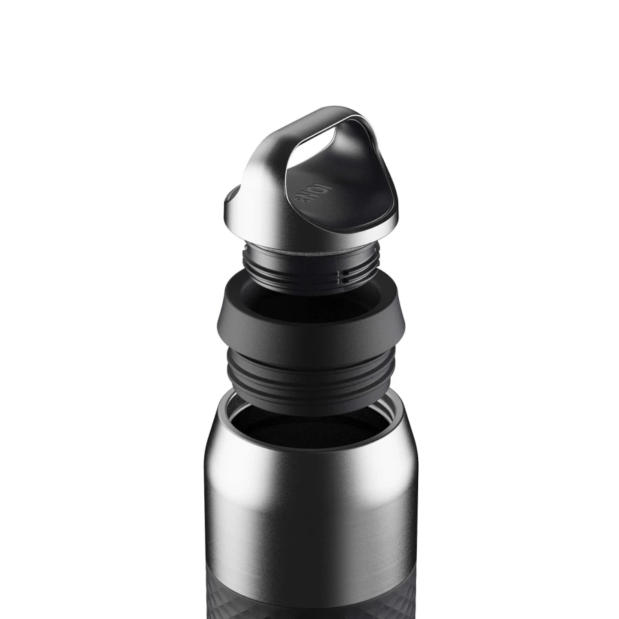 Butelka termiczna PRIMO Roam Twist Triple Ceramic Wall, 360ml - Panther Black / ION8