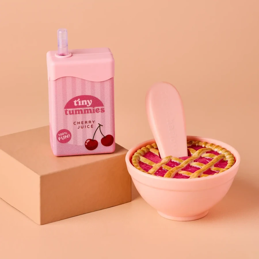 Zestaw Wiśniowy Piknik Tiny Tummies - Soczek i Ciasto / Tiny Harlow
