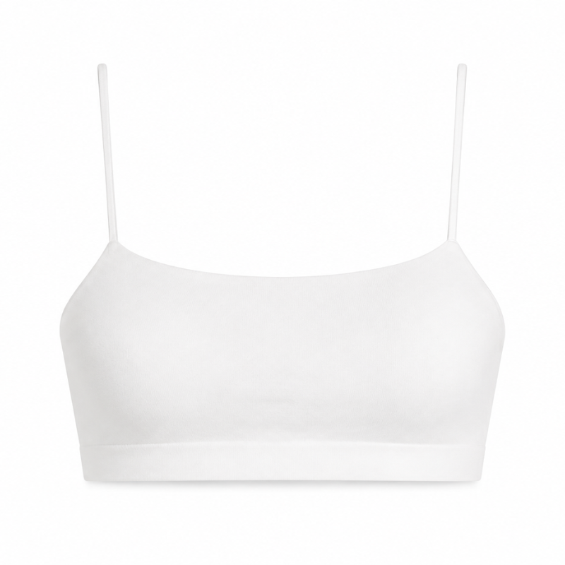 Nieprzemakalny biustonosz do karmienia piersią top bra dropless. biały / dropless.