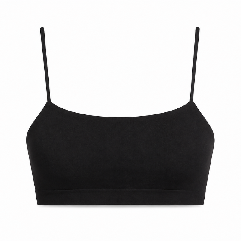 Nieprzemakalny biustonosz do karmienia piersią top bra dropless. czarny / dropless.