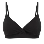Nieprzemakalny biustonosz do karmienia piersią Bralette black / dropless.