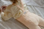 Rajstopki ze stopkami Granny Teddy Footed - Silky Peach / Silly Silas