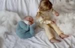 Rajstopki ze stopkami Granny Teddy Footed - Misty Blue / Silly Silas