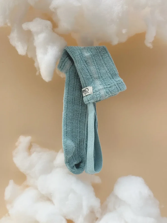 Rajstopki ze stopkami Granny Teddy Footed - Misty Blue / Silly Silas