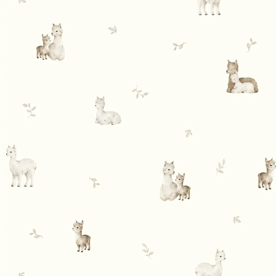 Prześcieradło z bawełny organicznej do łóżeczka dziecięcego 60x120 - alpacas / My Memi