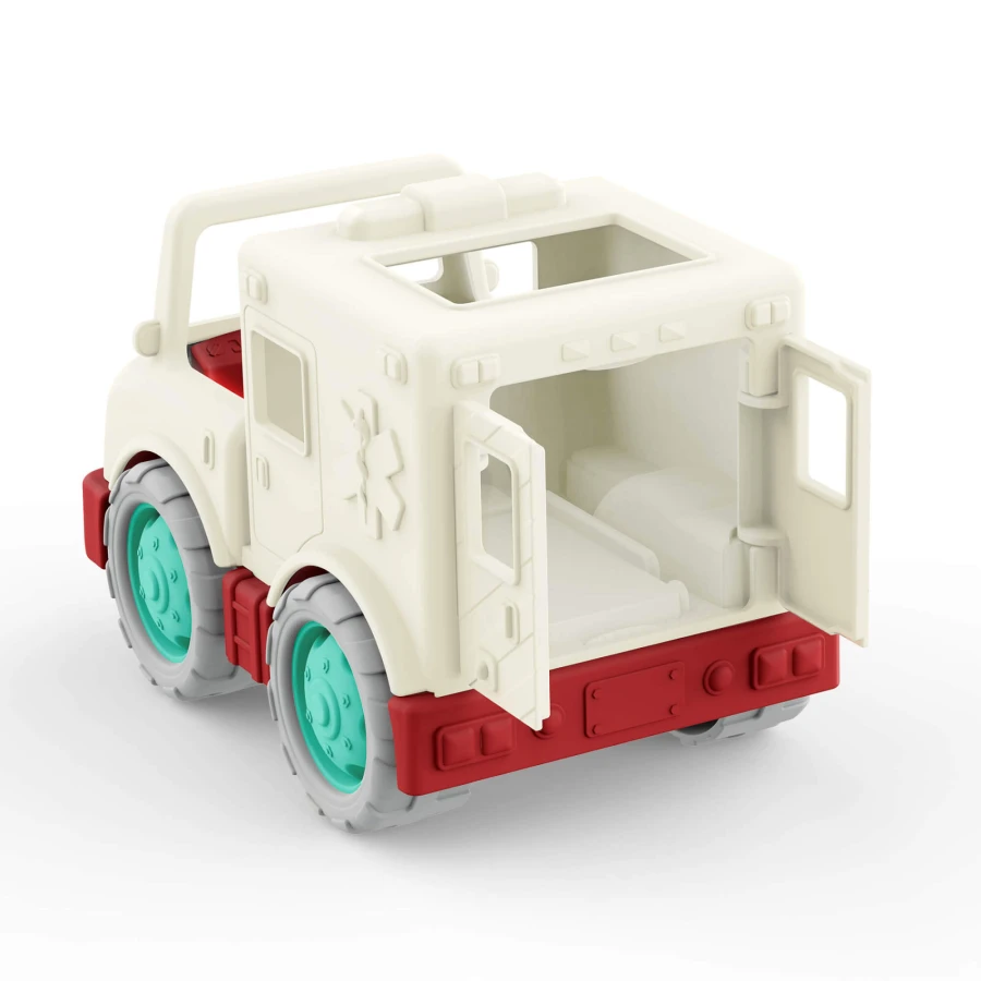 KARETKA POGOTOWIA RATUNKOWEGO z kierowcą ratownikiem medycznym - Little AMBULANCE, Wonder Wheels / Battat
