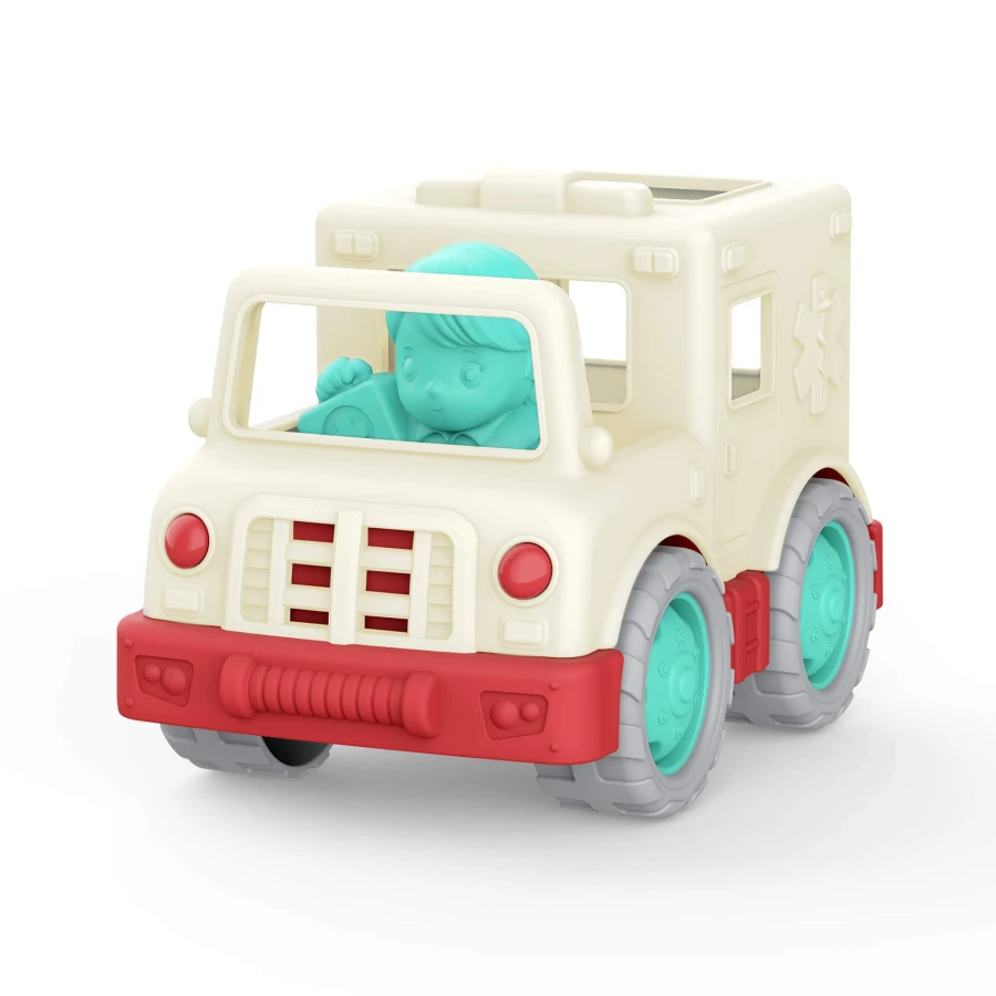 KARETKA POGOTOWIA RATUNKOWEGO z kierowcą ratownikiem medycznym - Little AMBULANCE, Wonder Wheels / Battat