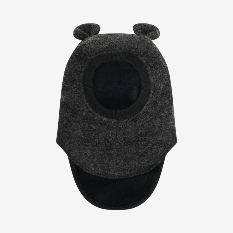 Kominiarka z uszkami misia - Dark Grey Melange / HUTTEliHUT