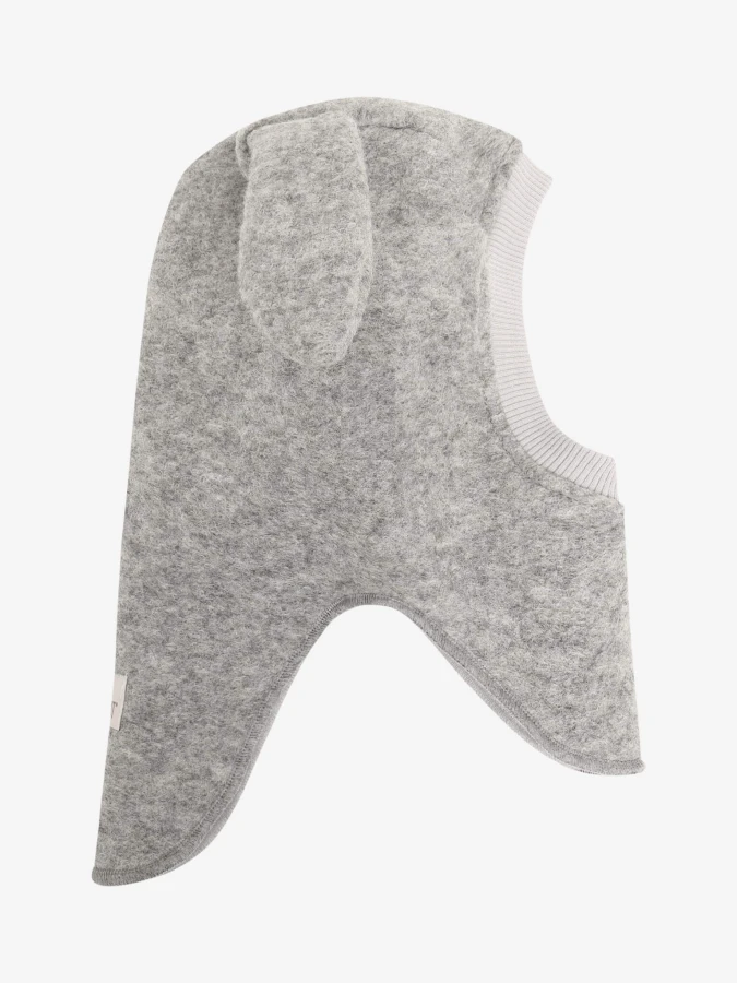 Kominiarka z uszkami królika - Medium Grey Melange / HUTTEliHUT