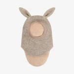 Kominiarka z uszkami królika - Camel Melange / HUTTEliHUT
