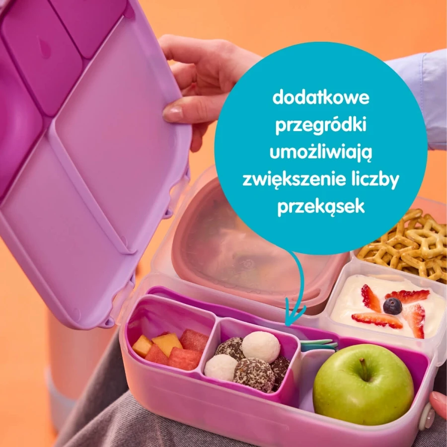 Silikonowy wkład do lunchboxa z przegrodą na sztućce, Ocean / b.box