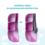 Silikonowy wkład do lunchboxa z przegrodą na sztućce, Forest / b.box
