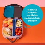 Silikonowy wkład do mini lunchboxa z przegrodą na sztućce, Forest / b.box