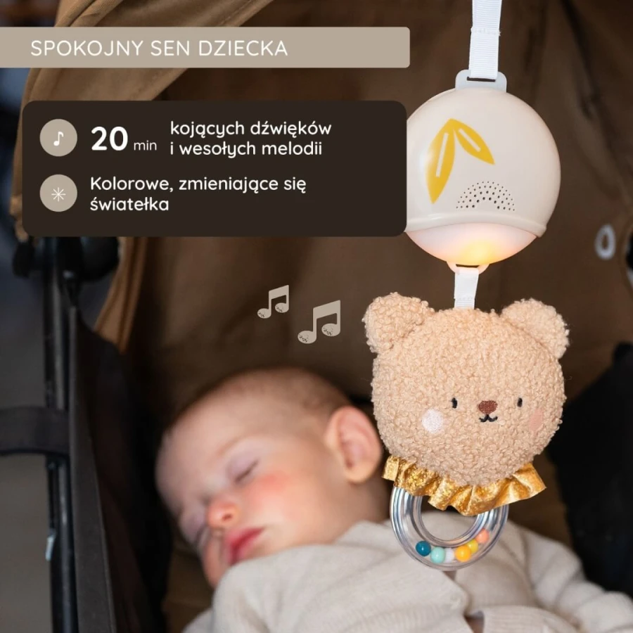 Muzyczny Miś Rozwojowy - melodie i światełka dla niemowląt / Taf Toys