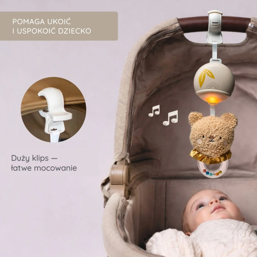 Muzyczny Miś Rozwojowy - melodie i światełka dla niemowląt / Taf Toys