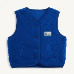 Dziecięca kamizelka merino - cobalt / Happymess